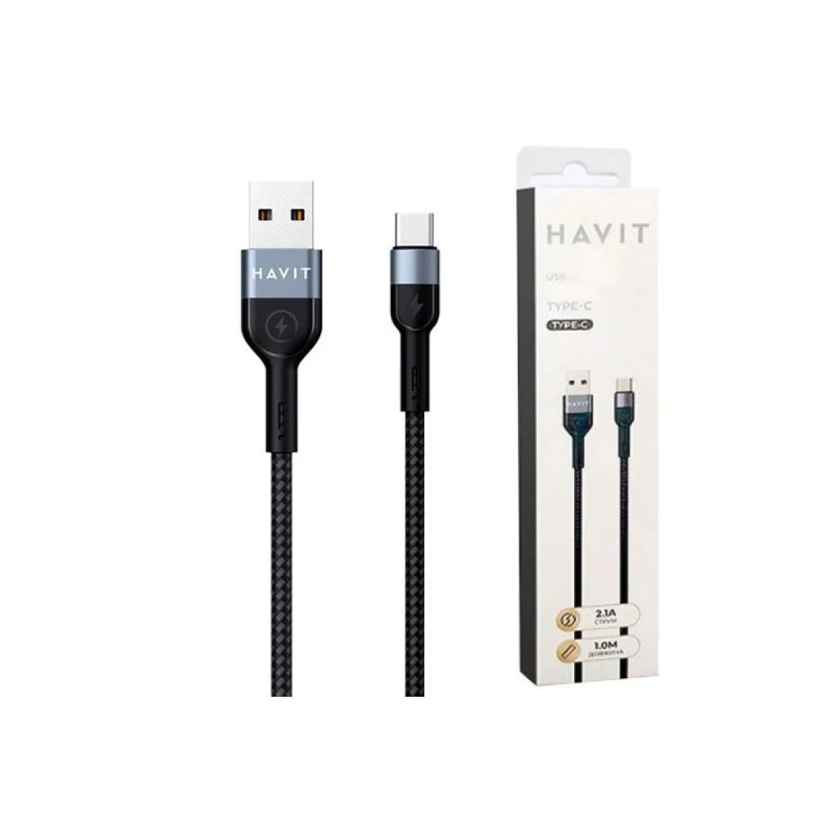 HAVIT CB623C USB to Type-C 2.1A Smartphone Data Cable HAVIT CB623C USB to Type-C 2.1A Smartphone Data Cable